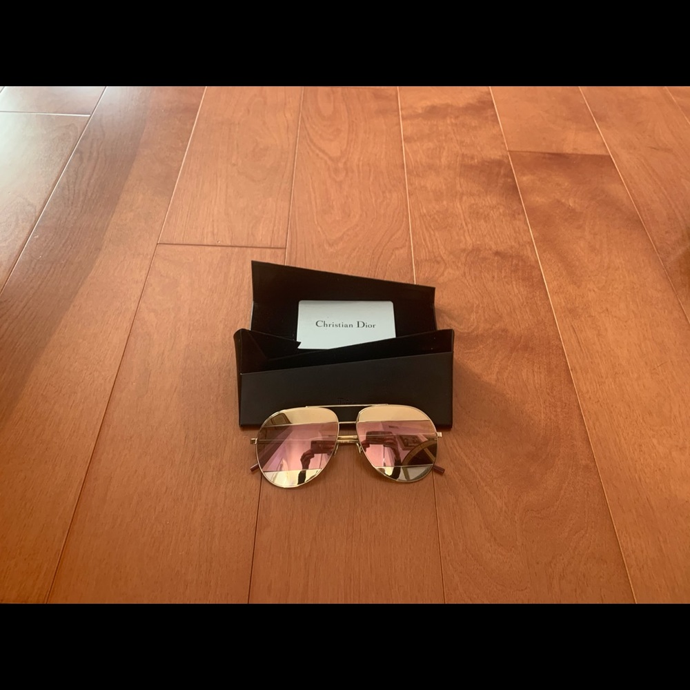 Dior gold mirror sunglasses
